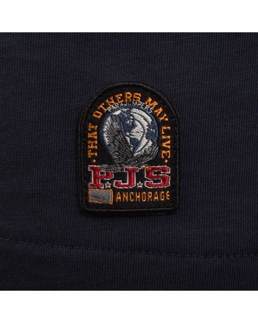 Parajumpers Blue Bordley Polo T Shirt Ink for men