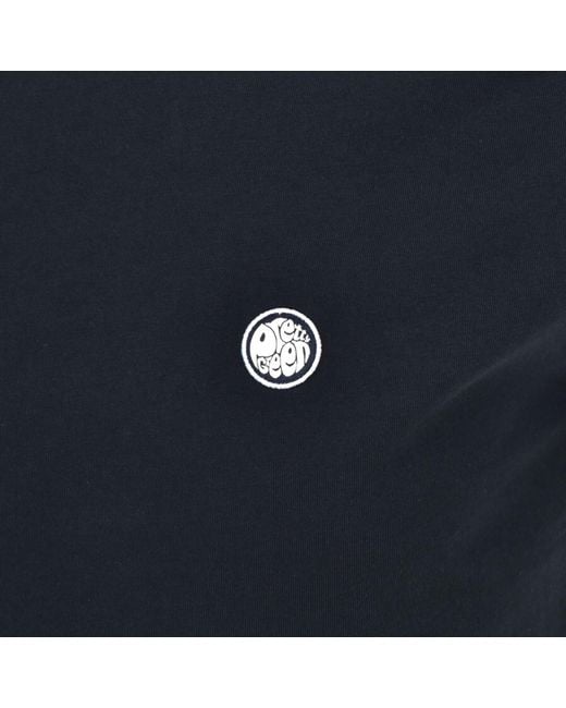 Pretty Green Blue Mitchell Crew Neck T Shirt for men