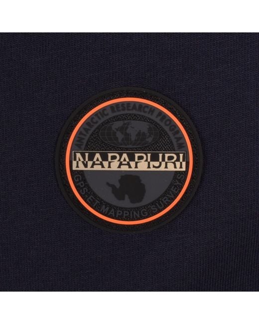 Napapijri Blue E Badge Polo T Shirt for men