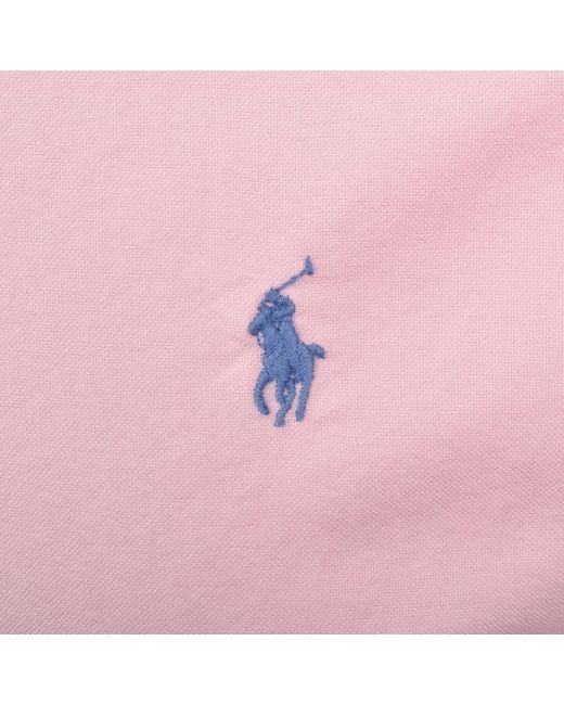 Ralph Lauren Pink Long Sleeve Shirt Carmel for men