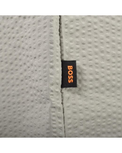 Boss Gray Boss Lapoully Oversized Shirt for men