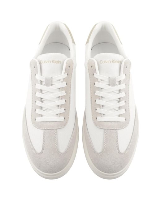 Calvin Klein White Cupsole Trainers Bright for men