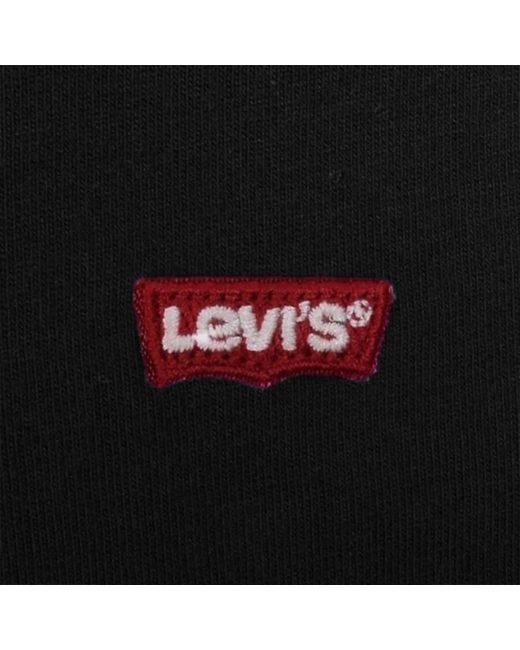Levi's Black Original Crew Neck Logo T Shirt for men