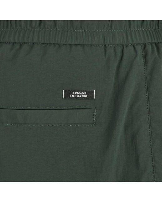 Armani Exchange Green Cargo Shorts for men