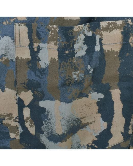 Norse Projects Blue Mads Relaxed Print Shirt for men