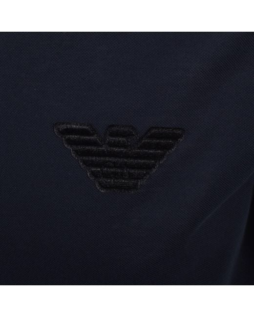 Armani Blue Emporio Polo T Shirt Iconico for men