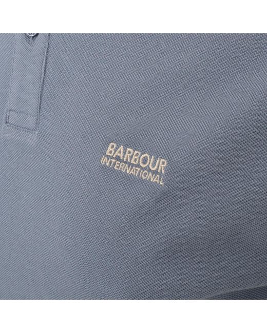 Barbour Blue Tipped Polo T Shirt for men