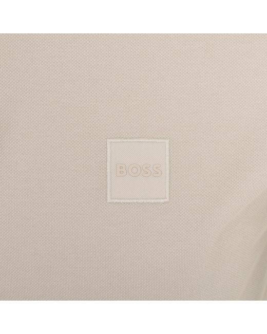Boss Natural Boss Long Sleeve Passerby Polo T Shirt for men