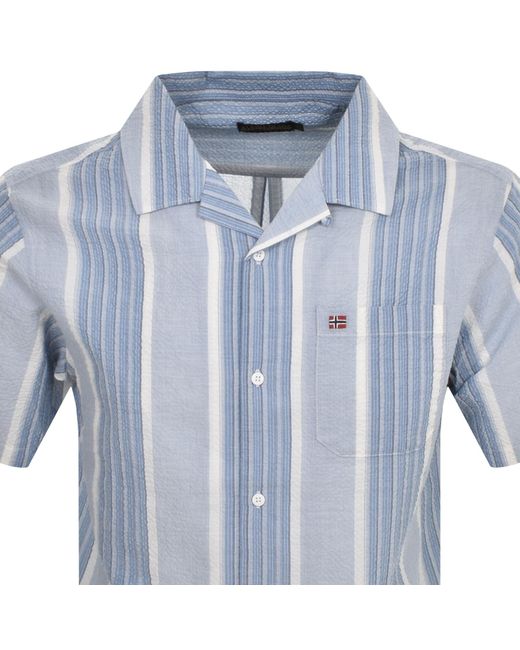 Napapijri Blue G Tulita Short Sleeve Shirt for men