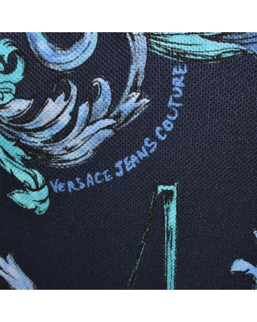 Versace Jeans Blue Couture Polo T Shirt for men