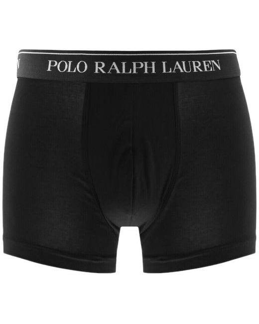Ralph Lauren Black Underwear 5 Pack Boxer Trunks for men