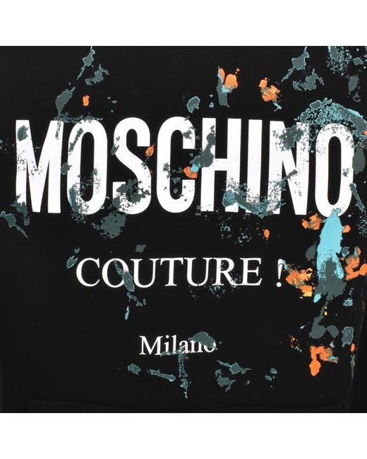 Moschino Black Logo Hoodie for men