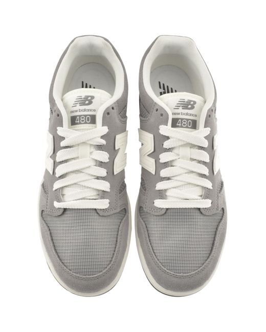 New Balance White 480P Trainers Slate for men