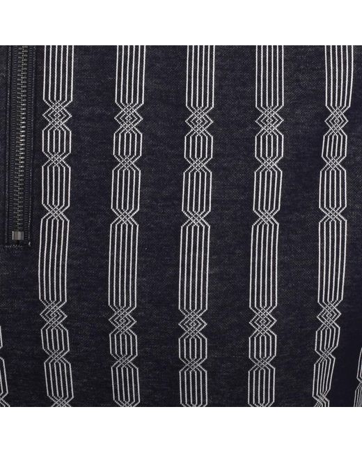 Ted Baker Black Icken Stripe Polo Shirt for men