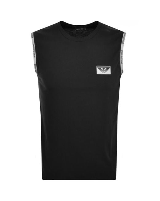 Armani Black Emporio Vest Lounge T Shirt for men