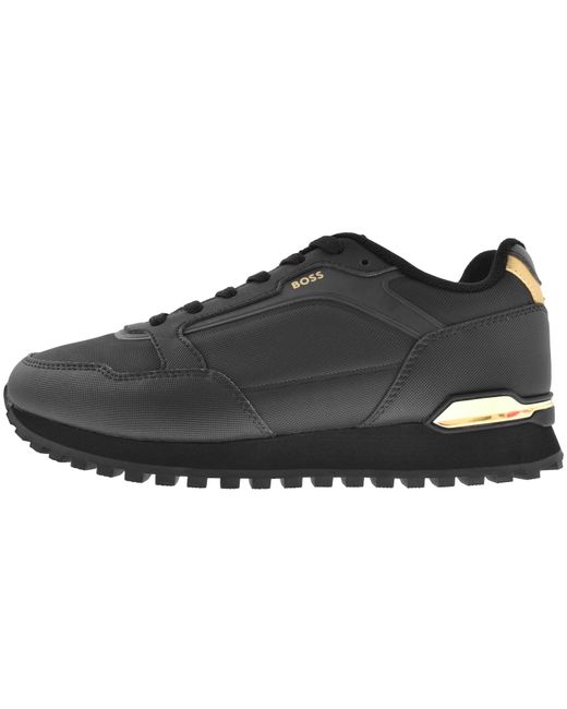 BOSS BUSINESS Black Boss Parkour L Runner Trainers for men