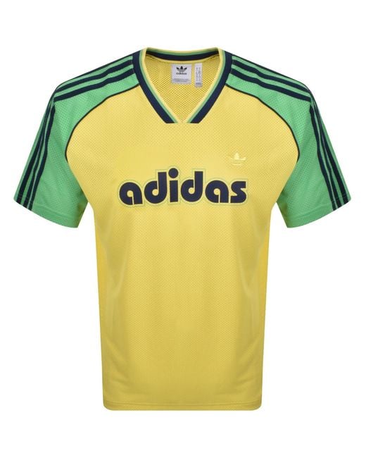 Adidas Originals Yellow Jersey T Shirt for men