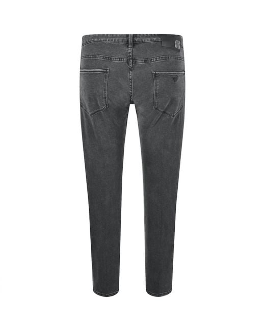 Armani Gray Emporio J06 Slim Fit Jeans Light for men