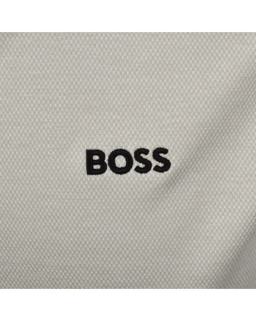 Boss Gray Boss St Motion Short Sleeve Shirt for men