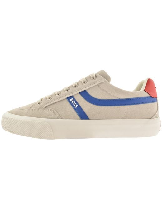 BOSS BUSINESS Blue Boss Aiden Tennis Trainers Light for men