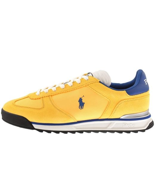 Ralph Lauren Yellow Varick Trainers for men