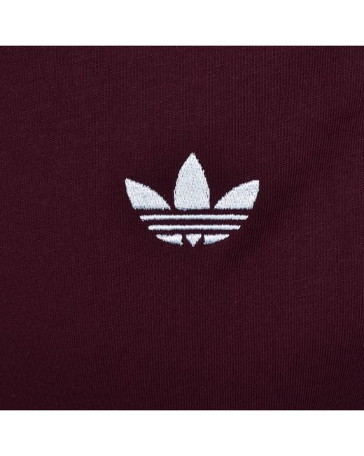 Adidas Originals Purple 3 Stripes T Shirt for men