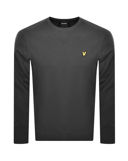 Lyle & Scott Gray Crew Neck Sweatshirt for men