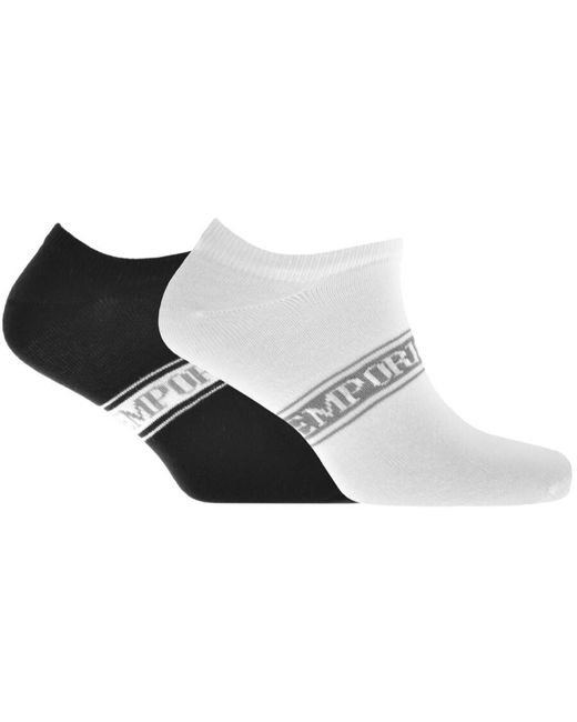 Armani Black Emporio 2 Pack Socks for men