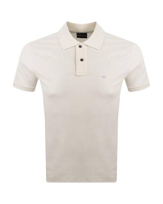 Armani Natural Emporio Short Sleeved Polo T Shirt for men