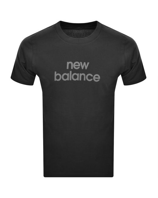 New Balance Black Sport Essentials Logo T Shirt for men