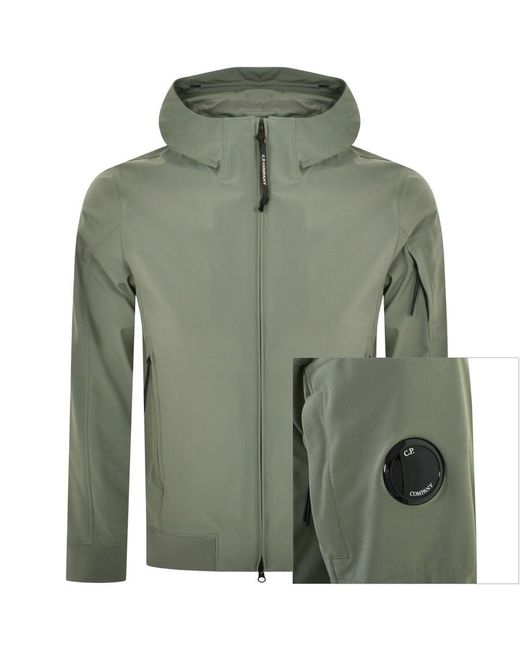 C P Company Green Cp Company Hooded Shell Jacket for men
