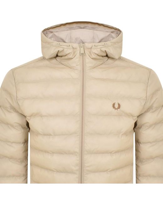 Fred Perry Natural Hooded Insulated Jacket for men