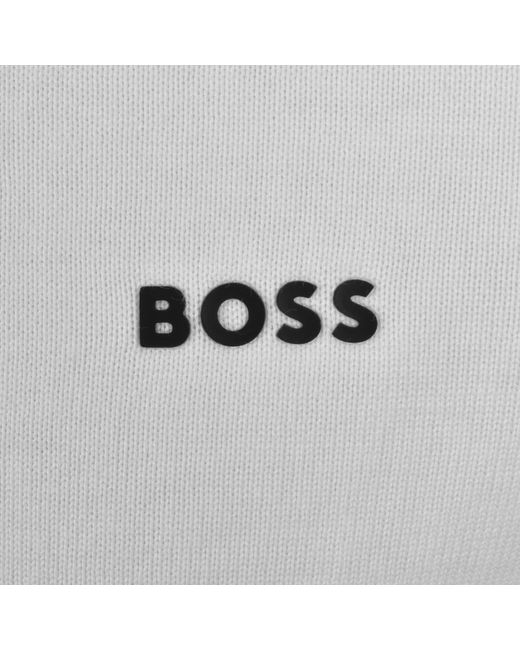 Boss White Boss Ever X Knit Polo Jumper for men