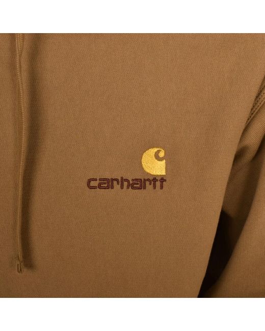 Carhartt Brown Logo Hoodie for men