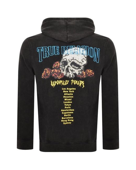 True Religion True Skull Hoodie in Black for Men Lyst UK