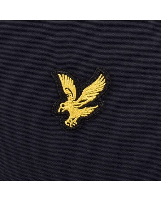 Lyle & Scott Blue Contrast Hooded Jacket for men
