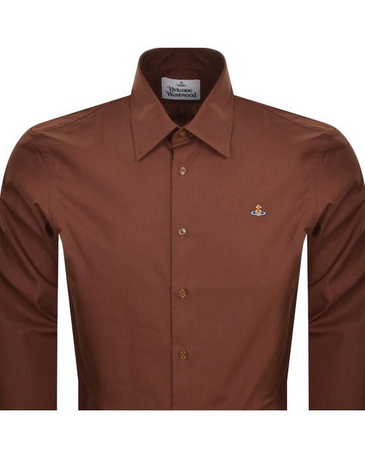 Vivienne Westwood Brown Long Sleeved Shirt for men