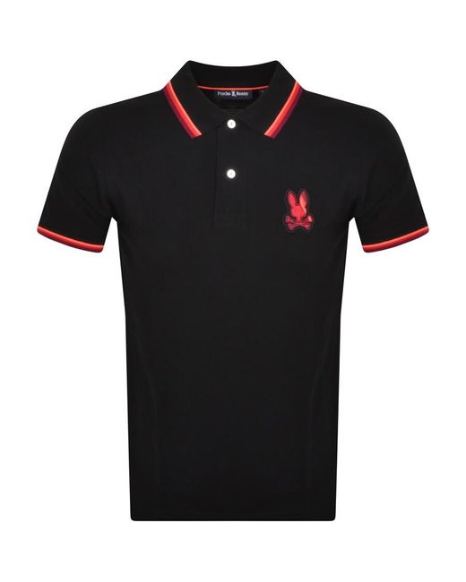 Psycho Bunny Black Apple Valley Polo T Shirt for men