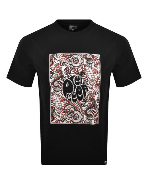 Pretty Green Black Resonance T Shirt for men