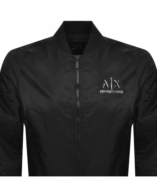 Armani Exchange Black Bomber Jacket for men
