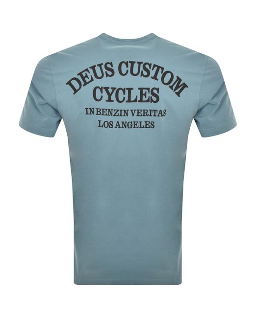 Deus Ex Machina Blue Clutch T Shirt for men