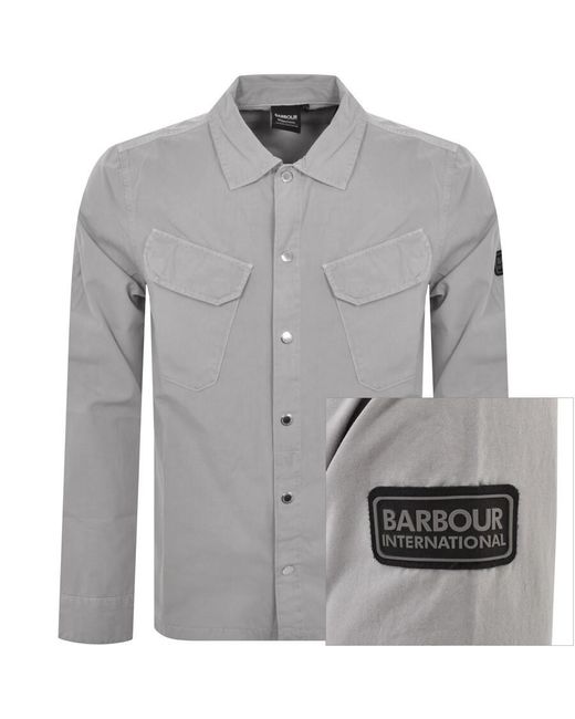 Barbour Gray Gear Overshirt for men