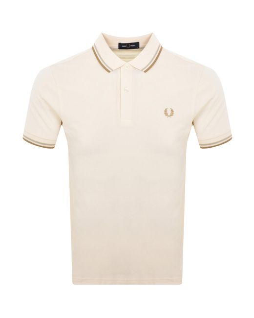 Fred Perry Natural Twin Tipped Polo T Shirt for men