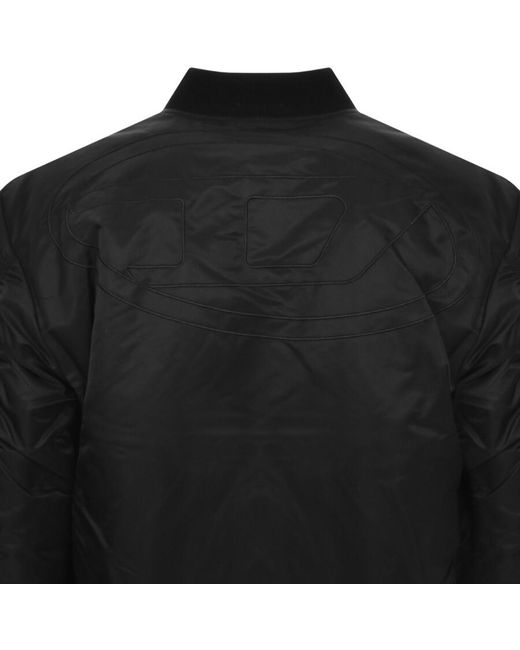 DIESEL Black Logo J Mattan Reversible Jacket for men