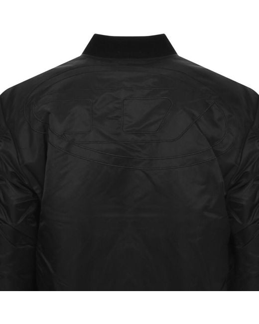 DIESEL Black Logo J Mattan Reversible Jacket for men