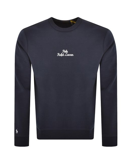 Ralph Lauren Blue Crew Neck Sweatshirt for men