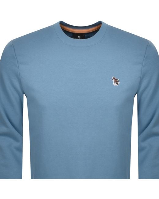 Paul Smith Blue Crew Neck Sweatshirt for men