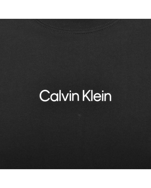 Calvin Klein Black Relaxed Fit Logo T Shirt for men