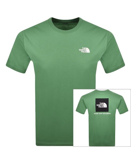 The North Face Green Evolution Box T Shirt for men