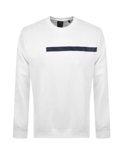 armani exchange white sweatshirt